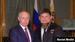 Владимир Путин и Рамзан Кадыров