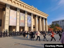 Протесты против мобилизации в Новосибирске