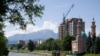 Russia -- View of Vladikavkaz, the capital of North Ossetia - Alaniya, Terek river, 10Jun2010