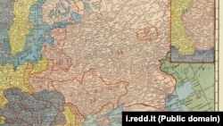 Казанская Советская Рабоче-Крестьянская республика попала на карту, составленную по заказу президента США Вудро Вильсона в 1918 году