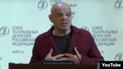 Константин Райкин на съезде Союза театральных деятелей, октябрь 2016