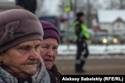 Протестующие в Шимске