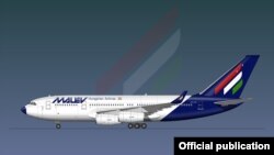 Авиалайнер бывшей венгерской национальной авиакомпании Malev airlines