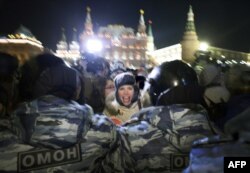 Акция протеста в Москве после приговора Навальным