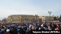 Новосибирск: организованный властями антитеррористический митинг