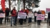 Митинг в защиту Шиеса в городе Вельске Архангельской области