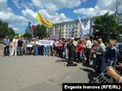 Митинг за освобождение политических заключенных и журналистов в Калининграде