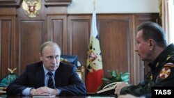 Президент России Владимир Путин и глава Национальной гвардии Виктор Золотов