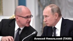 Замглавы администрации президента России Сергей Кириенко на встрече с Владимиром Путиным, декабрь 2019 года 