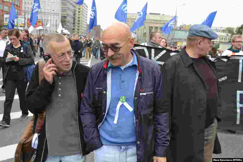 Лев Рубинштейн и Андрей Бильжо. Москва, 15.09.12