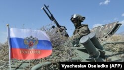 Российские военные на учениях