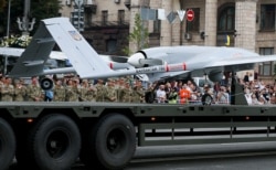 "Байрактар" на военном параде в Киеве в августе прошлого года