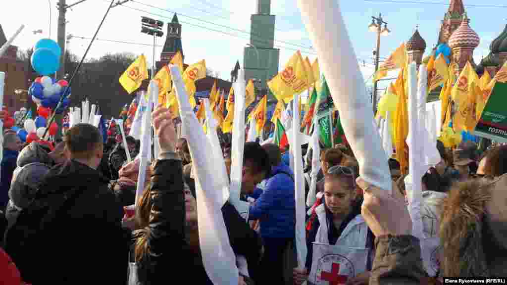 Митинг-концерт &quot;Мы вместе&quot;, посвященный годовщине аннексии Россией Крыма.