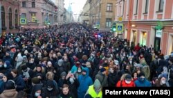 Иллюстрация: митинг в поддержку Алексея Навального